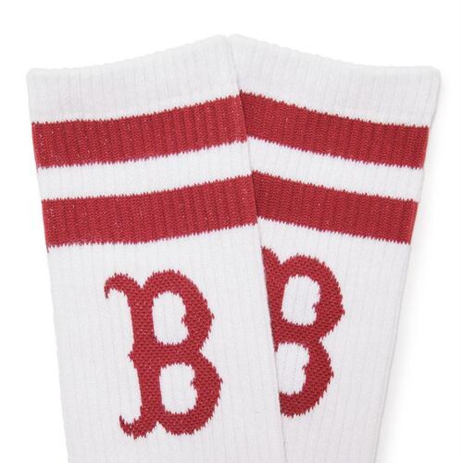 Acc MLB korea Socks | Big Logo Stripe Socks Boston Red Sox