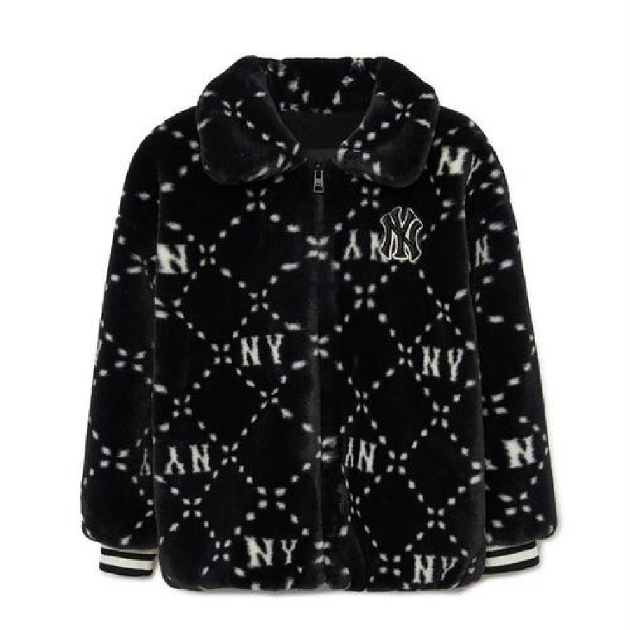 Acc MLB korea Padded Jackets | [Kids] Dia Monogram Fur Fleece Jp New York Yankees