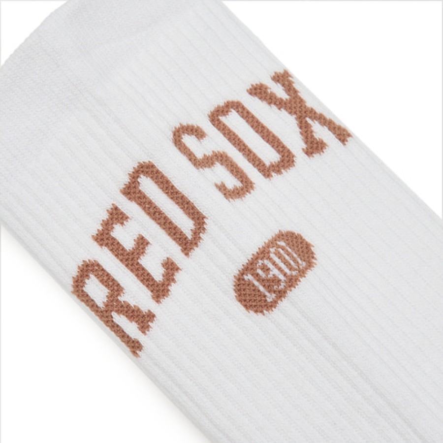 Acc MLB korea Socks | Varsity Lettering Mid Socks Boston Redsox