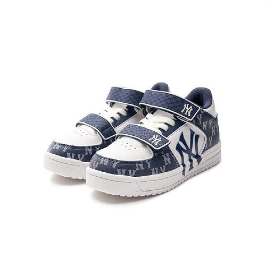 Kids MLB korea Sneakers | [Kids] Chunky Liner Mid Denim Monogram New York Yankees