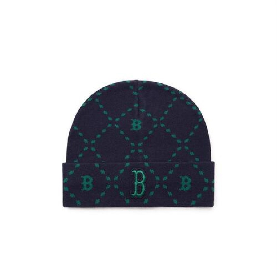 Kids MLB korea Beanies/Hats | [Kids] Dia Monogram Jqd Beanie Boston Red Sox