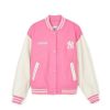 Apparel MLB korea Varsity Jackets | [Wms] Women`S Wool Crop Varsity Jacket New York Yankees