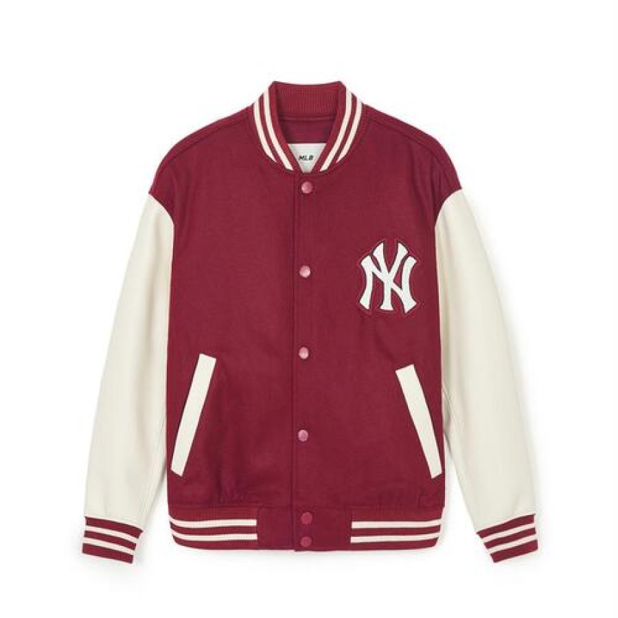 Apparel MLB korea Jackets | Wool Basic Varsity Jacket New York Yankees