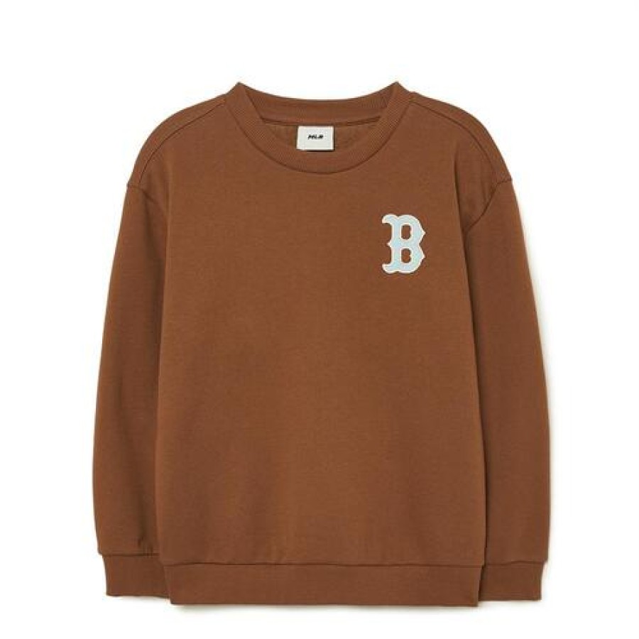 Kids MLB korea Sweatshirts | [Kids] Basic Big Logo Brushed Sweatshirt Boston Red Sox