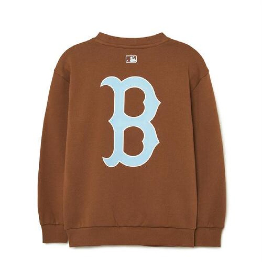 Kids MLB korea Sweatshirts | [Kids] Basic Big Logo Brushed Sweatshirt Boston Red Sox