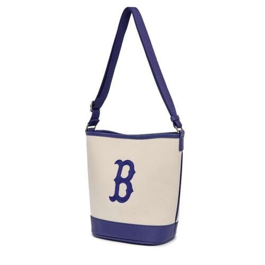 Bag MLB korea | Basic Big Logo Canvas Bucket Bag Boston Red Sox