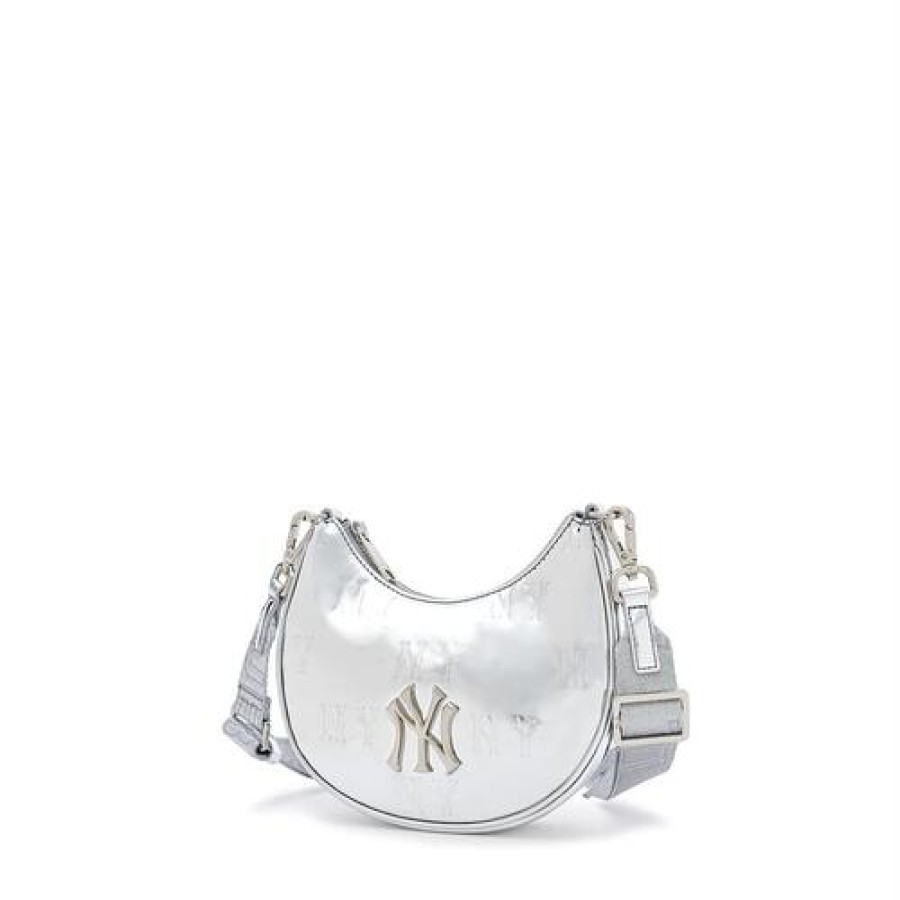 Bag MLB korea | Bling Bling Monogram Mini Cross Bag New York Yankees