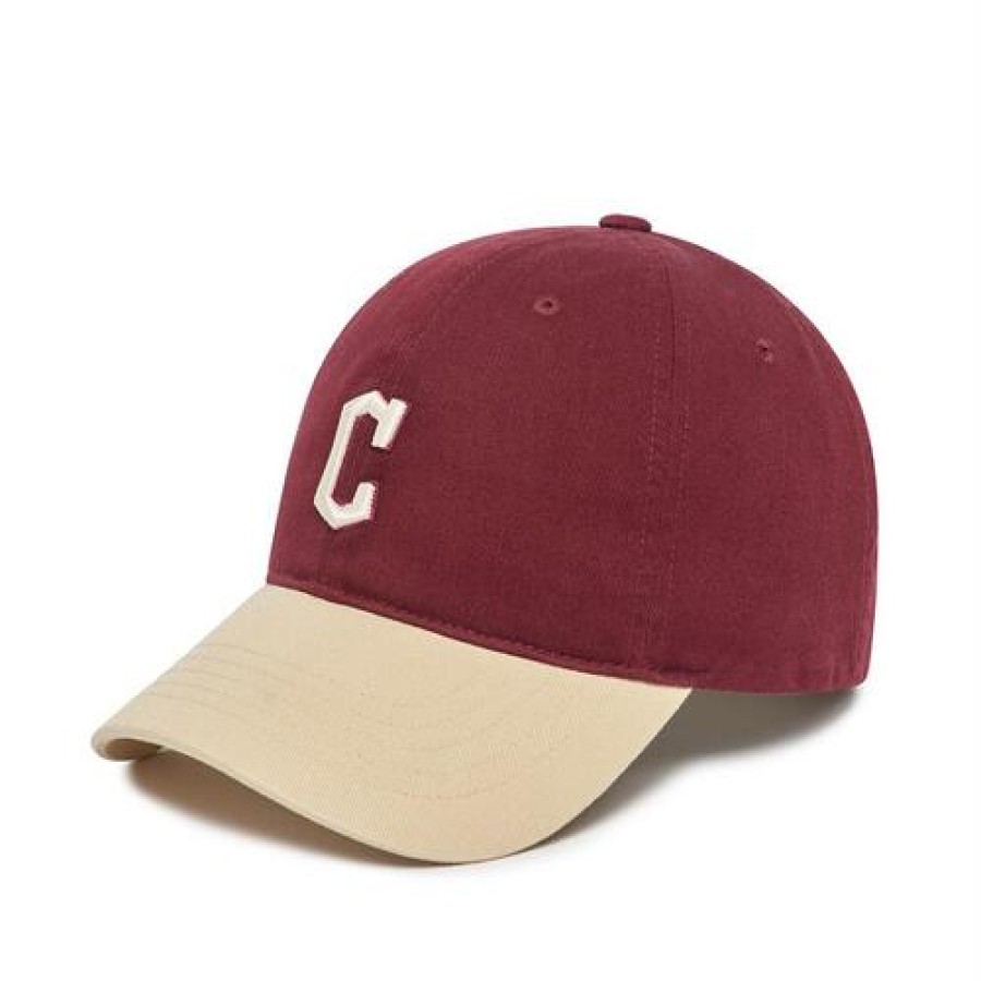 Cap MLB korea Un_Structure | Basic Color Block Unstructured Ball Cap Cleveland Indians