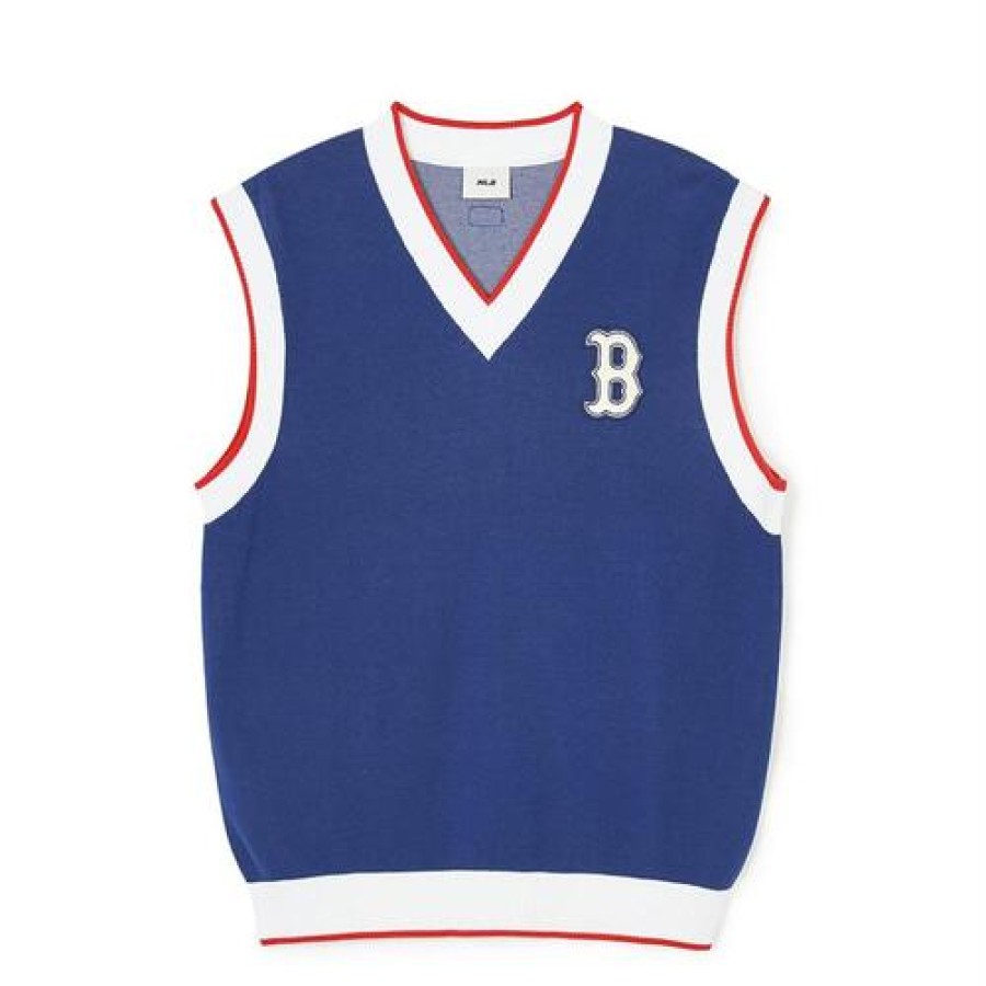 Apparel MLB korea Sweaters | Varsity Sweater Vest Boston Redsox