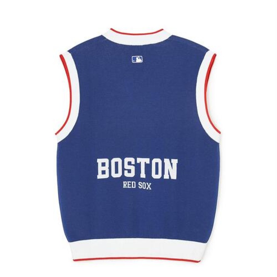 Apparel MLB korea Sweaters | Varsity Sweater Vest Boston Redsox