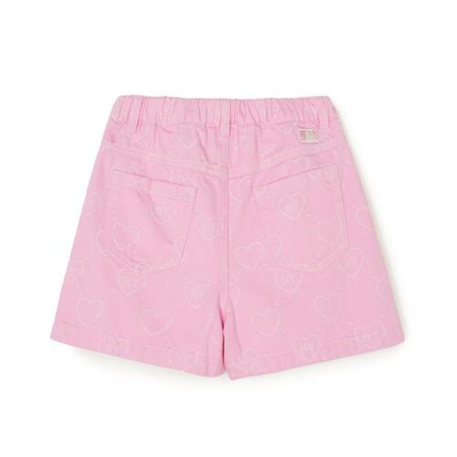 Kids MLB korea Skirts | [Kids] Heart Denim Skirt New York Yankees