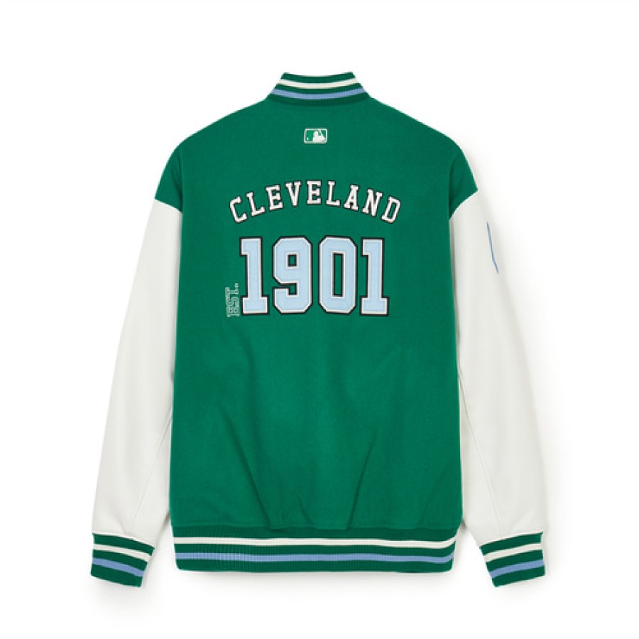 Apparel MLB korea Varsity Jackets | Wool Wappen Varsity Jacket Cleveland Guardians