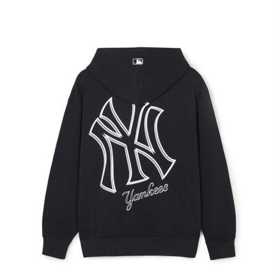 Apparel MLB korea Hoodies | Basic Mega Logo Overfit Hoodie New York Yankees