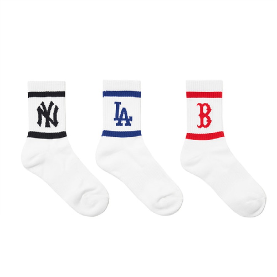 Acc MLB korea Socks | Signature Team Logo Socks 3Pairs Set Mlb