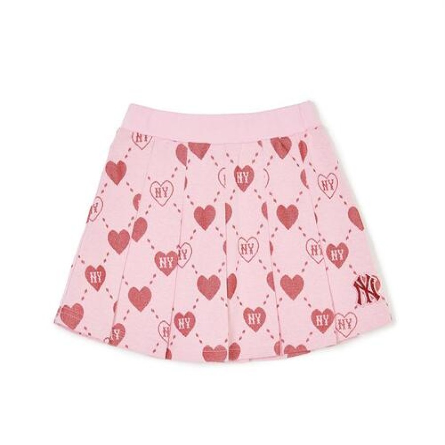 Kids MLB korea Skirts | [Kids] Heart Allover Skirt New York Yankees