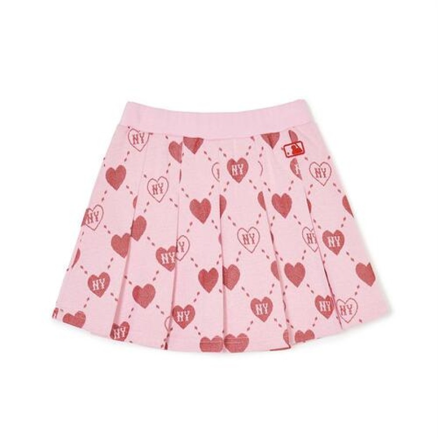 Kids MLB korea Skirts | [Kids] Heart Allover Skirt New York Yankees