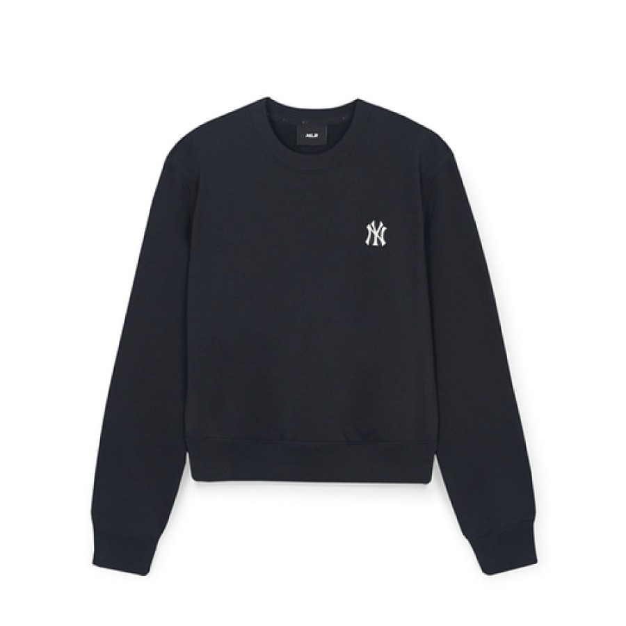 Apparel MLB korea Sweatshirts | [Wms] Women Basic Small Logo Crop Sweatshirts New York Yankees