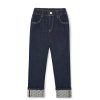 Kids MLB korea Pants | [Kids] Classic Monogram Denim Like Roll Up Pants New York Yankees