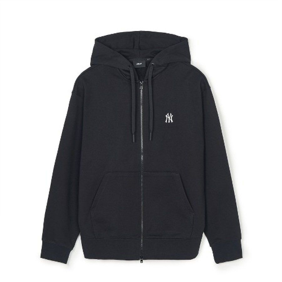 Apparel MLB korea Full-Zip Hoodies | Basic Small Logo Overfit Hood Zip-Up New York Yankees