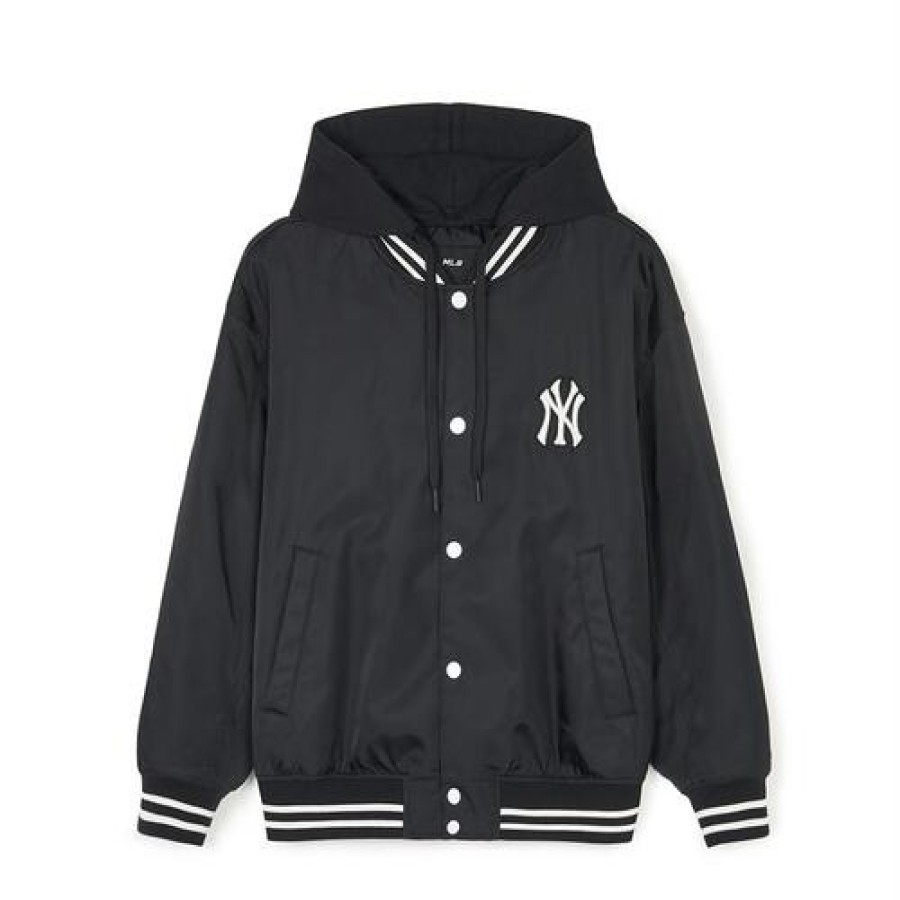 Apparel MLB korea Jackets | Nylon Hood Varsity Jacket New York Yankees