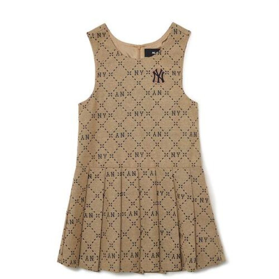 Kids MLB korea Dresses | [Kids] Dia Monogram Jacquard Dress New York Yankees