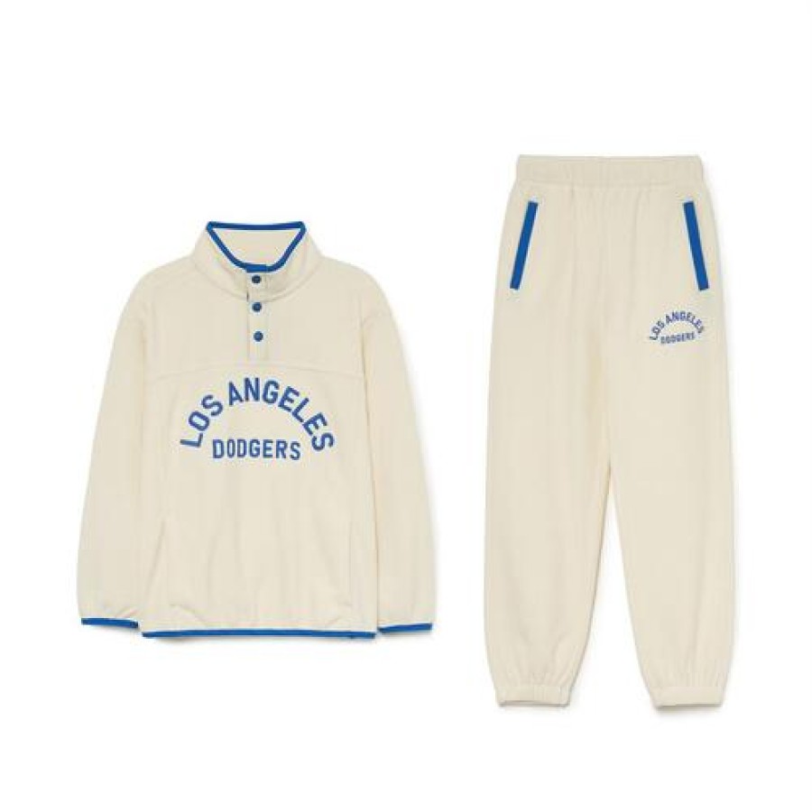 Kids MLB korea Sweatshirts | [Kids] Varsity Half Zip Mtm Set Up Los Angeles Dodgers