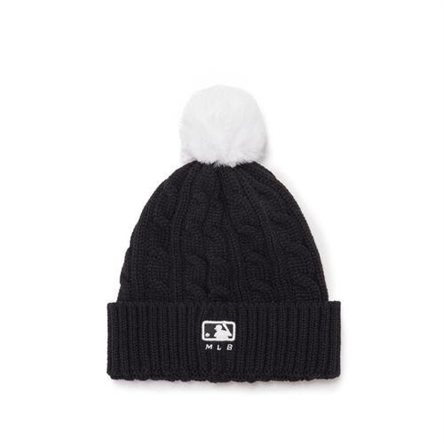 Kids MLB korea Beanies/Hats | [Kids] Heart Pompom Beanie New York Yankees