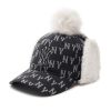 Kids MLB korea Winter Hats | [Kids] Classic Monogram Jqd Dog Ear Flap New York Yankees