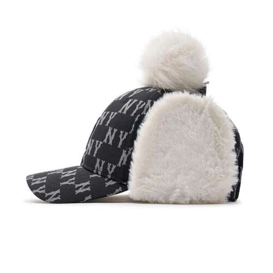 Kids MLB korea Winter Hats | [Kids] Classic Monogram Jqd Dog Ear Flap New York Yankees