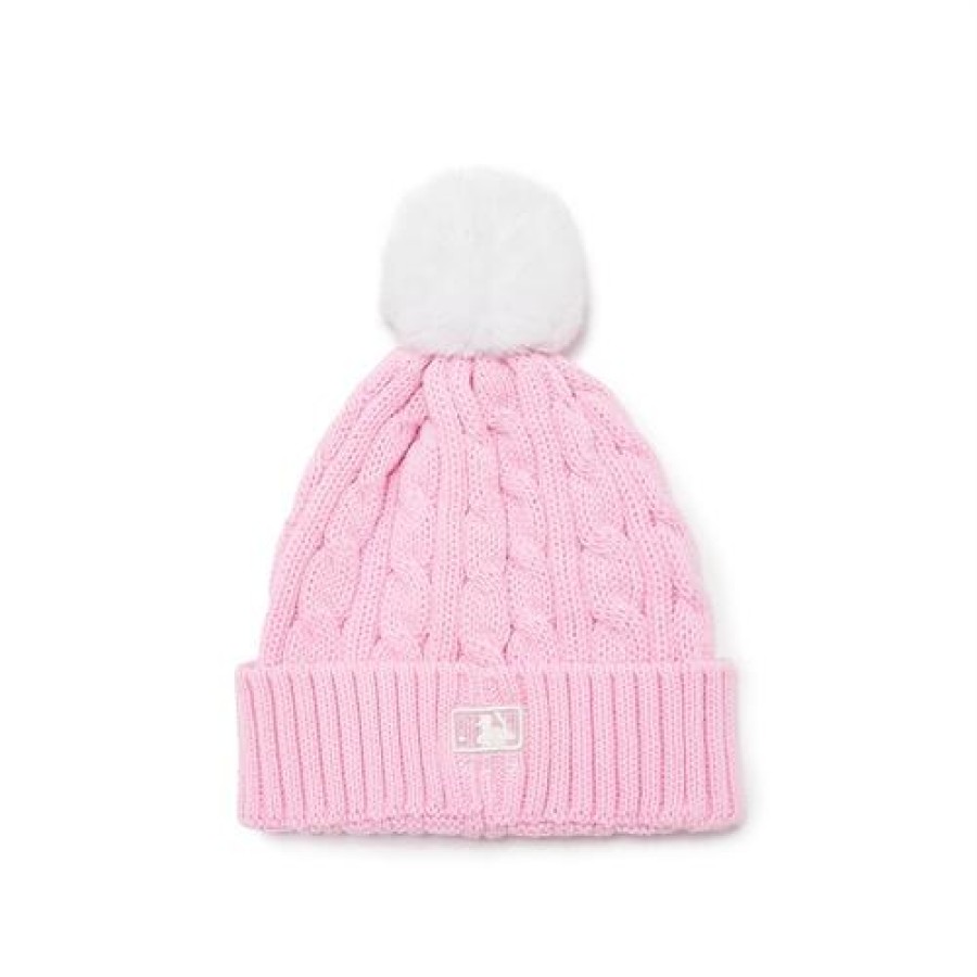 Kids MLB korea Beanies/Hats | [Kids] Heart Pompom Beanie New York Yankees