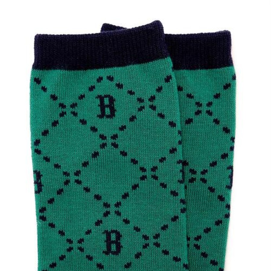 Kids MLB korea Others | [Kids] Dia Monogram Socks Boston Red Sox