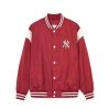 Apparel MLB korea Jackets | Nylon Basic Shoulder-Blocking Varsity Jacket(Single-Layer) New York Yankees