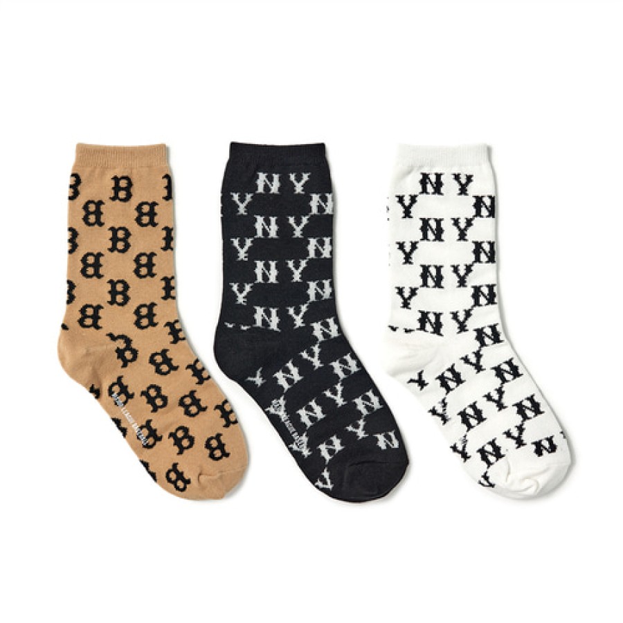 Kids MLB korea Others | [Kids] Classic Monogram Socks Set Mlb