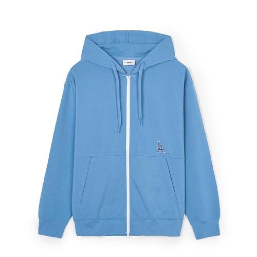 Apparel MLB korea Full-Zip Hoodies | Basic Big Logo Double Knit Hood Zip-Up Los Angeles Dodgers