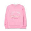 Kids MLB korea T-Shirts | [Kids] Varsity Girl`S Cropped Sweatshirt New York Yankees