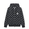 Apparel MLB korea Hoodies | Dia Monogram Jaquard Hood Zip-Up New York Yankees