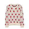 Kids MLB korea Sweaters | [Kids] Heart All Over Knit Cardigan Cleveland Indians