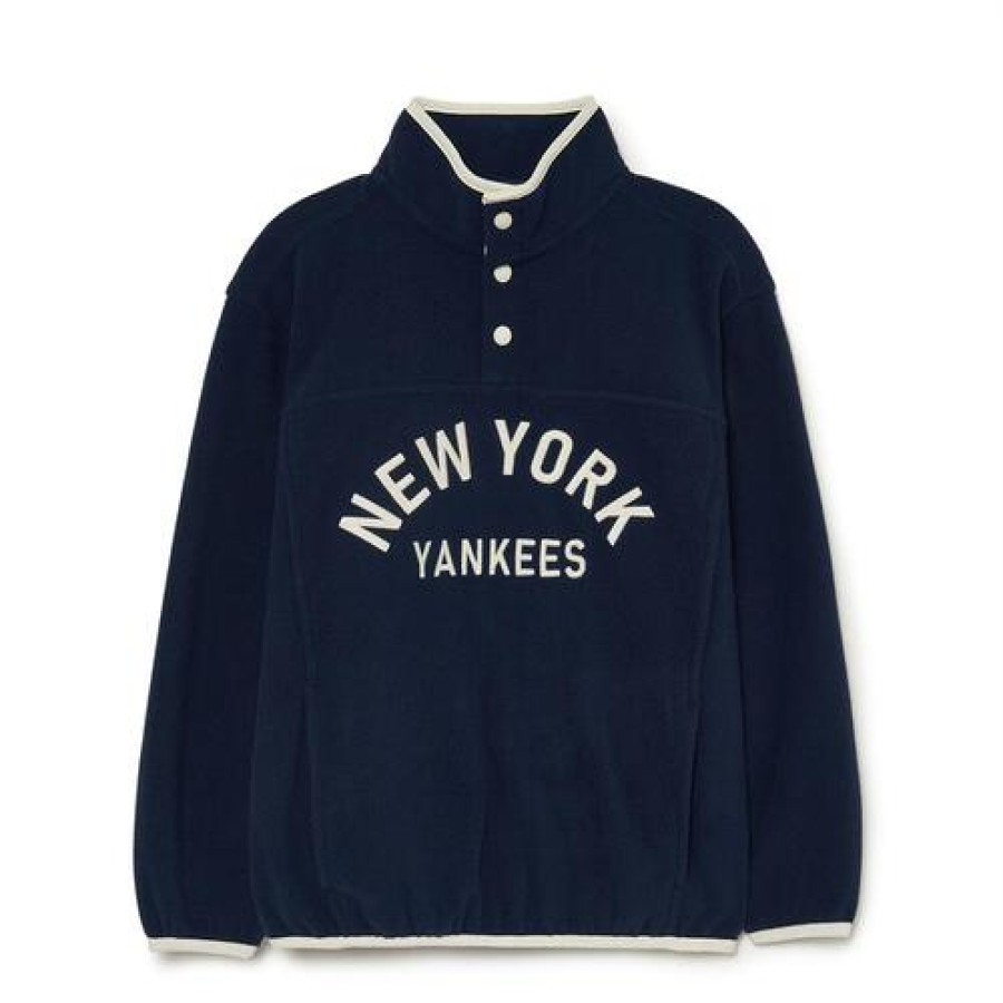 Kids MLB korea Sweatshirts | [Kids] Varsity Half Zip Mtm Set Up New York Yankees