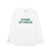 Apparel MLB korea T-Shirts | Varsity Loose Fit Long Sleeve T-Shirts Los Angeles Dodgers