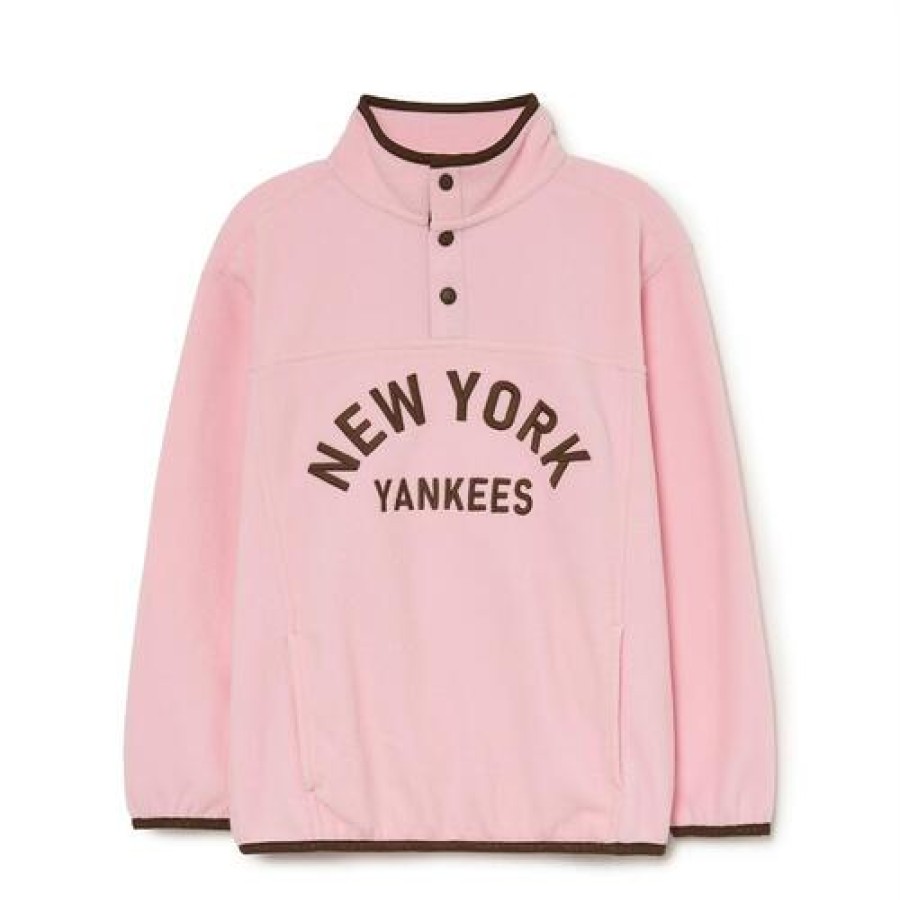 Kids MLB korea Sweatshirts | [Kids] Varsity Half Zip Mtm Set Up New York Yankees