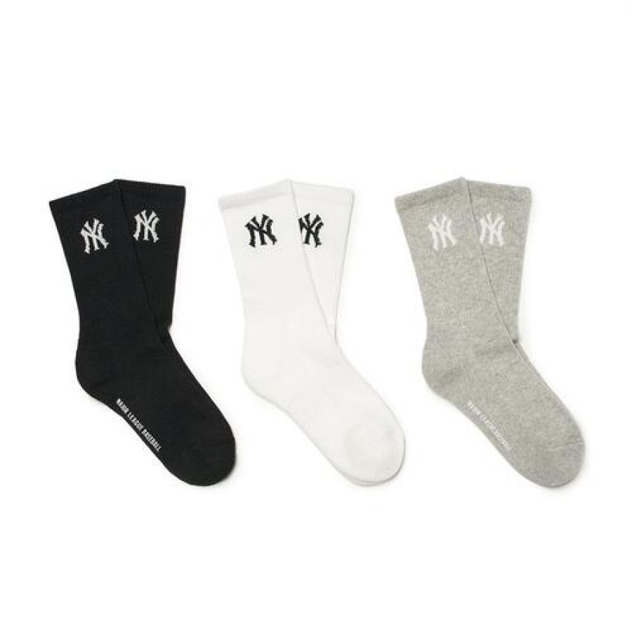 Kids MLB korea Others | [Kids] Basic 3Ea Socks New York Yankees