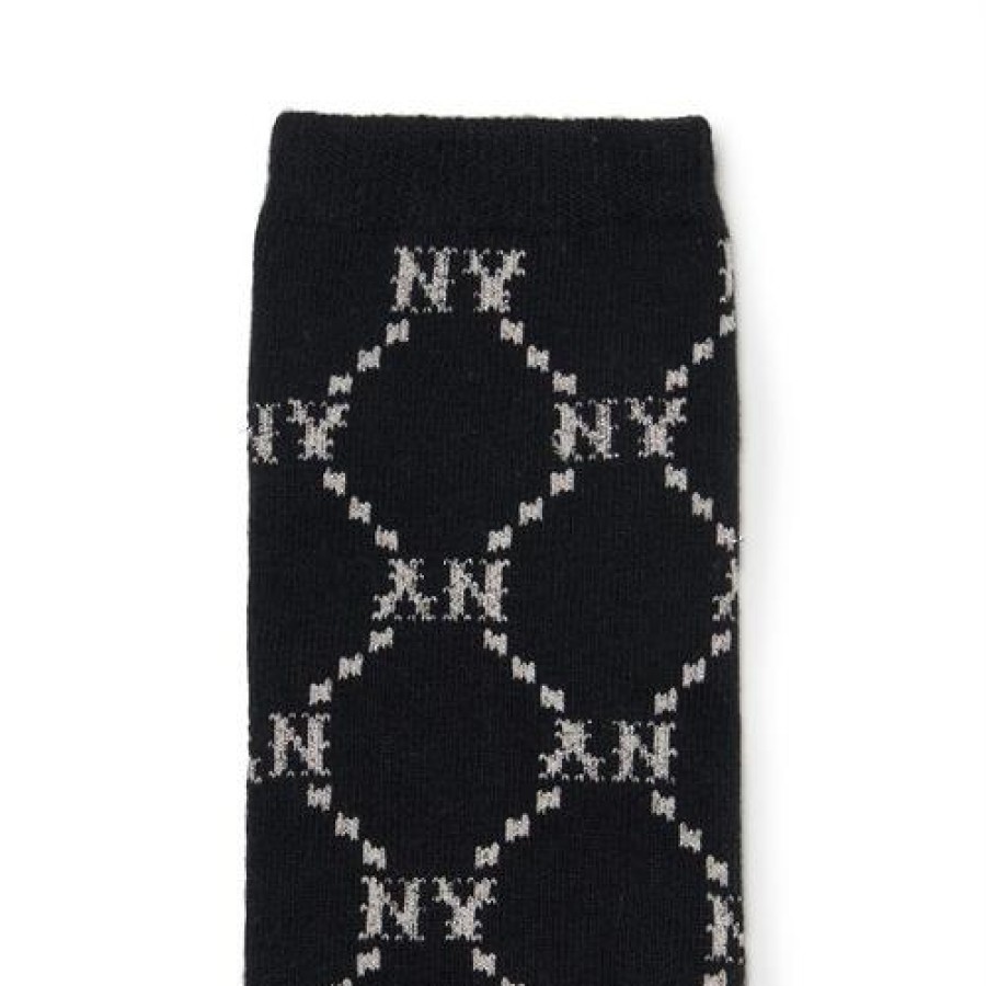 Kids MLB korea Others | [Kids] Dia Monogram Knee Socks New York Yankees