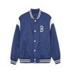 Apparel MLB korea Jackets | Nylon Basic Shoulder-Blocking Varsity Jacket(Single-Layer) Boston Redsox