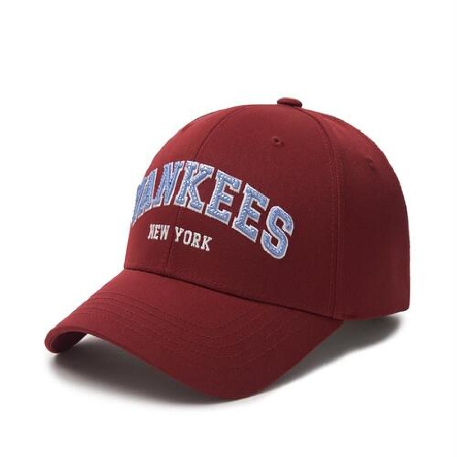 Cap MLB korea Structure | Premium Varsity Lettering Logo Structured Ball Cap New York Yankees