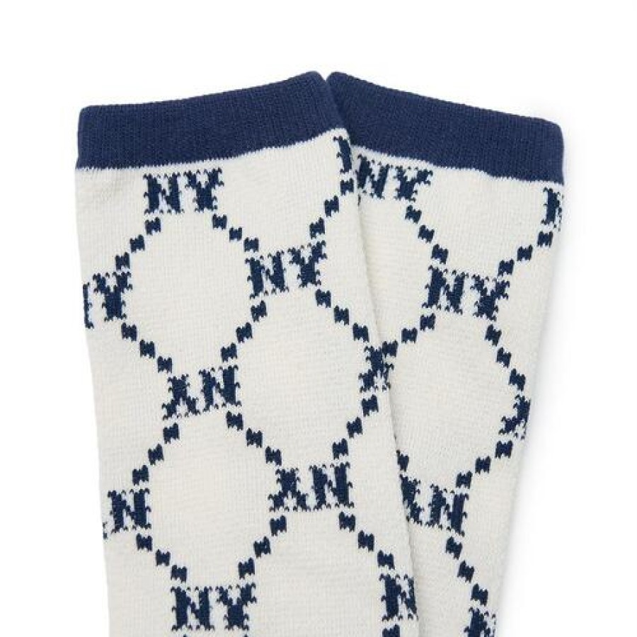 Kids MLB korea Others | [Kids] Dia Monogram Skate Socks New York Yankees