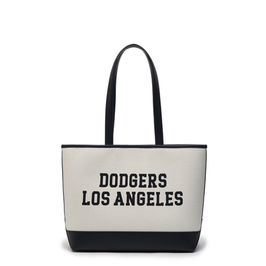 Bag MLB korea | Varsity Jacquard Canvas Large Shopper Bag Los Angeles Dodgers