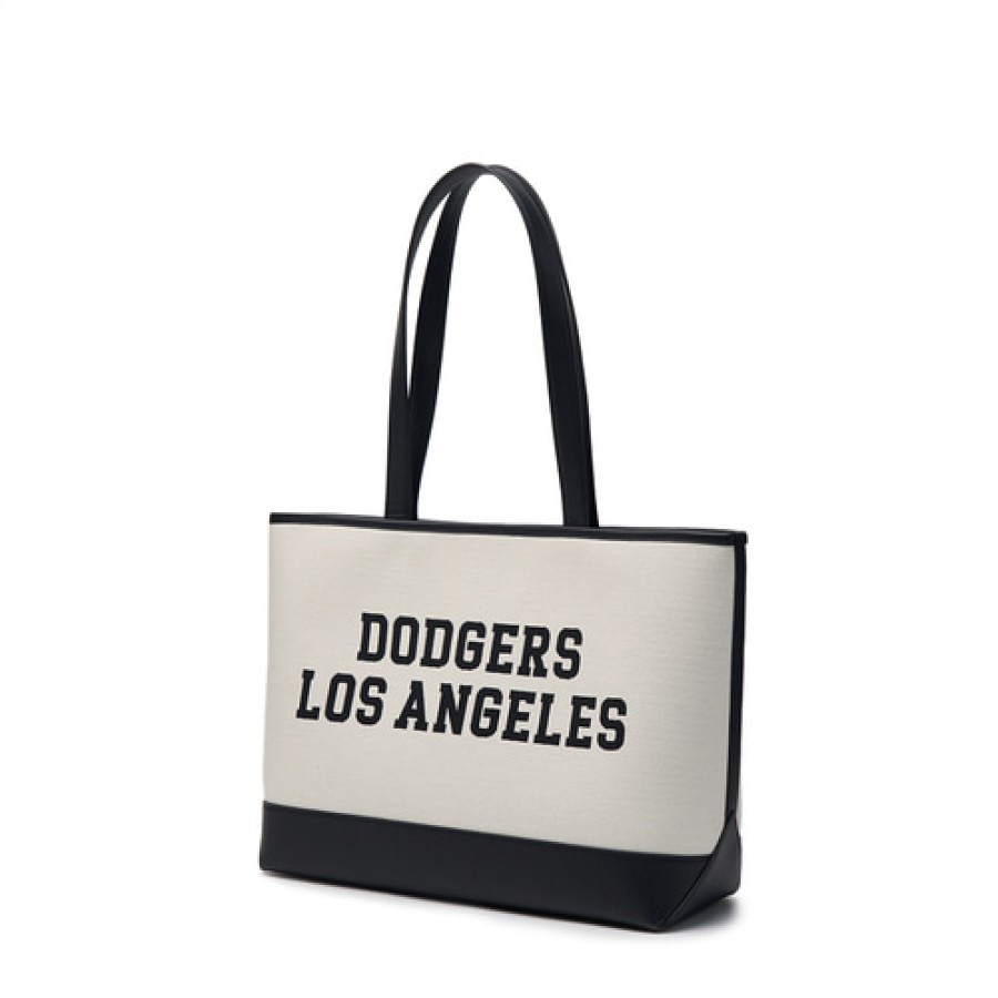 Bag MLB korea | Varsity Jacquard Canvas Large Shopper Bag Los Angeles Dodgers