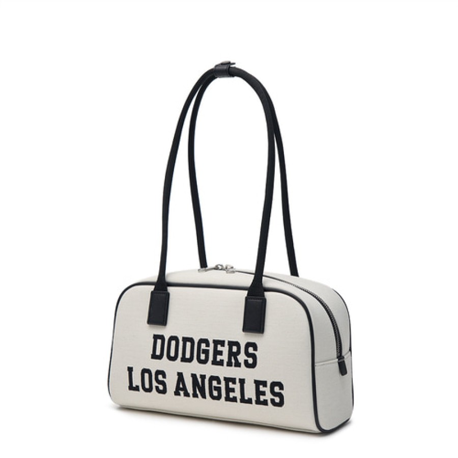 Bag MLB korea | Varsity Jacquard Canvas Square Shoulder Bag Los Angeles Dodgers