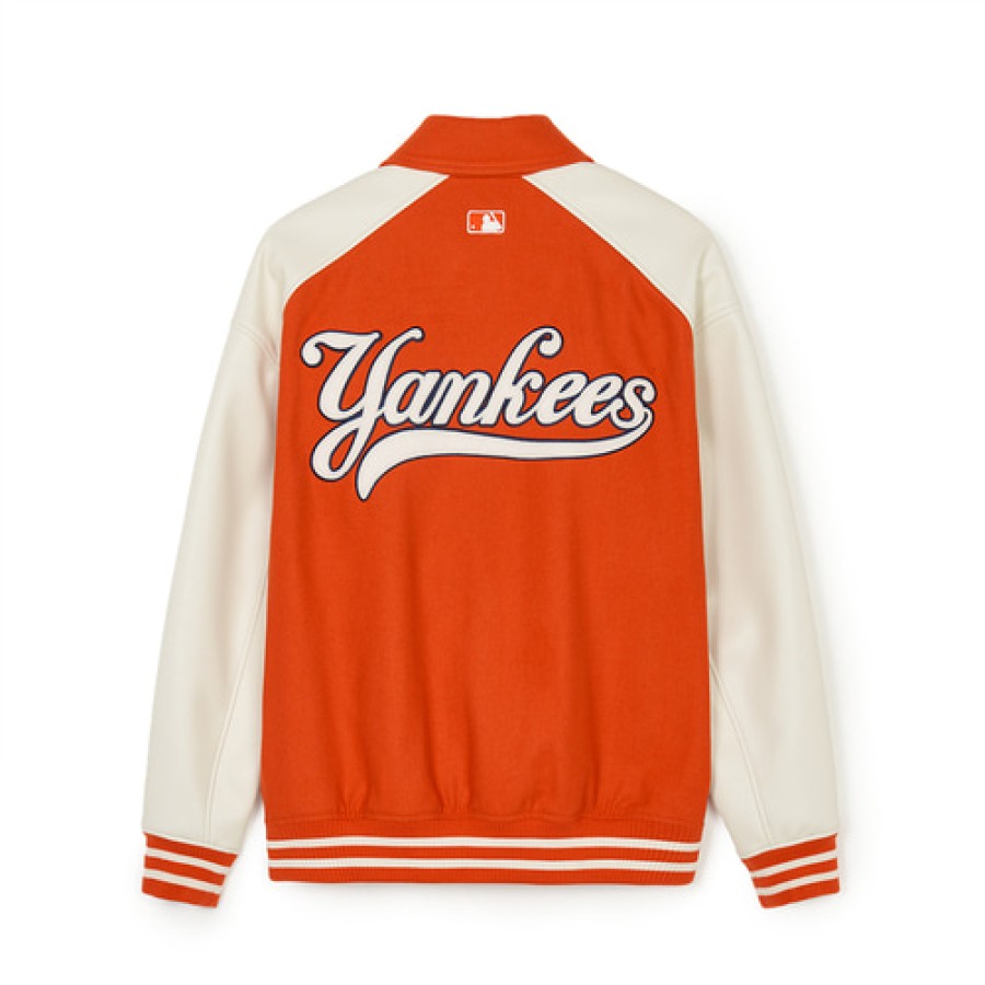 Apparel MLB korea Varsity Jackets | Wool Collar Varsity Jacket(Single-Layer) New York Yankees