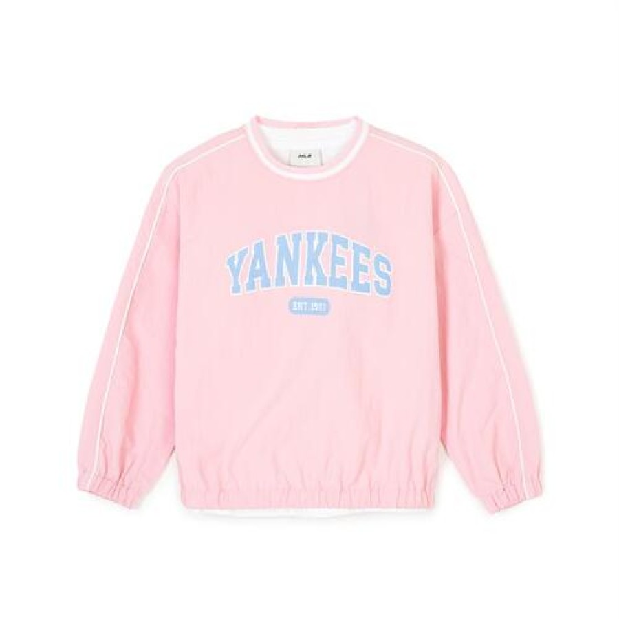 Kids MLB korea Sweatshirts | [Kids] Varsity Girl`S Woven 3Pcs Sweatshirt Set-Up New York Yankees